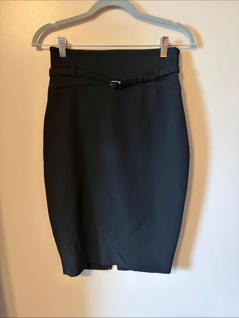 Express Black Pencil Skirt with Belt